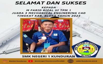 JUARA 3 LKS TINGKAT KABUPATEN 'CADD